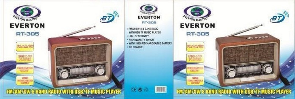 Everton%20RT-305BT%20USB/TF/FM/Bluetooth%20Destekli%20Nostaljik%20Radyo