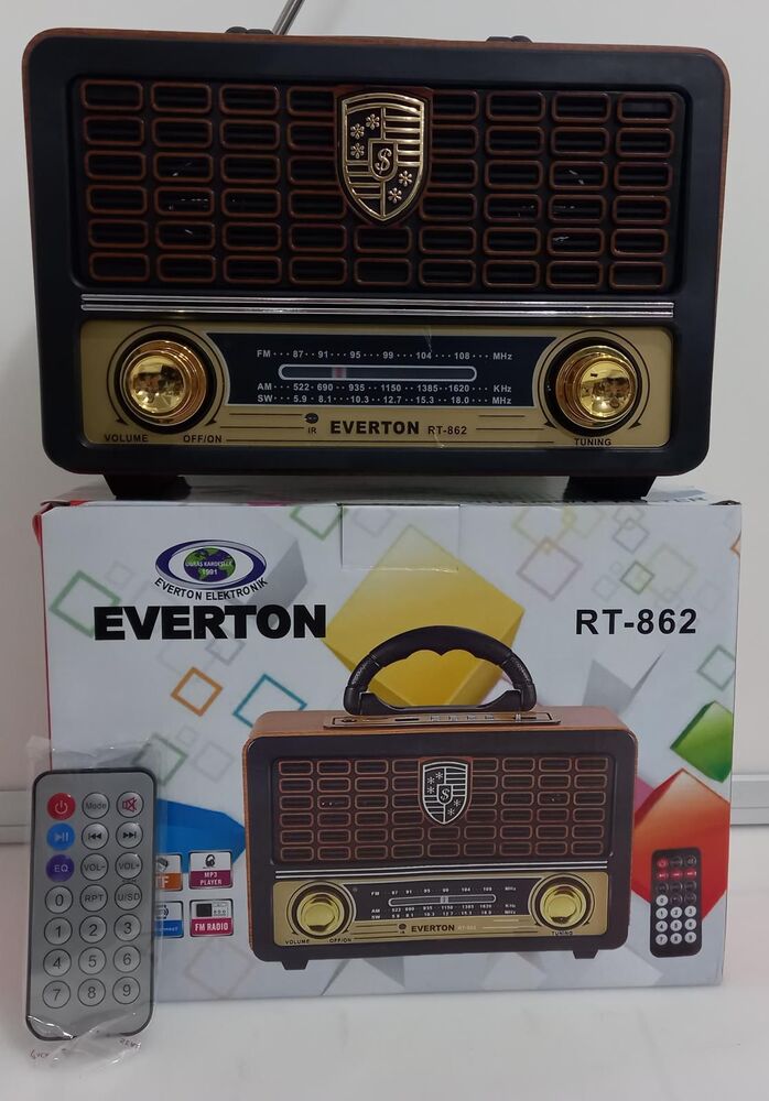 Everton%20RT-862BT%20USB/SD/FM/Bluetooth%20Destekli%20Kumandalı%20Nostaljik%20Radyo