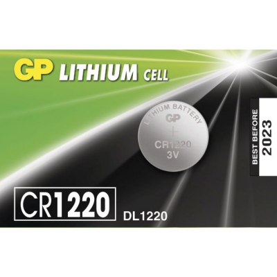 GP LITHIUM CELL CR-1220 DL-1220 PARA PİLİ 3V 5Lİ KART*200