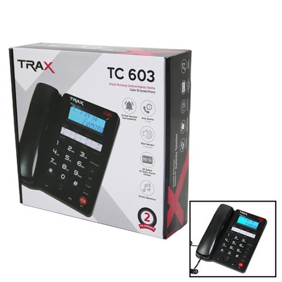 TRAX TC-603 MASA ÜSTÜ TELEFON DİJİTAL GÖSTERGELİ*20