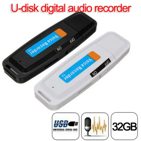 USB Bellek Ses Kayıt Cihazı SD Kart Girişli