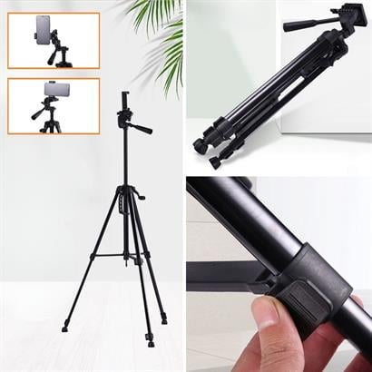 BUFFER®%20Telefon%20ve%20Fotoğraf%20Makinası%20Takılabilen%20Bluetooth%20Kumandalı%20146%20cm%20Tripod