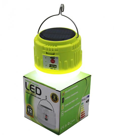 LED SOLAR CAMPING LIGHT USB & SOLAR ŞARJLI ASKILI KAMP LAMBASI & POWERBANK*36