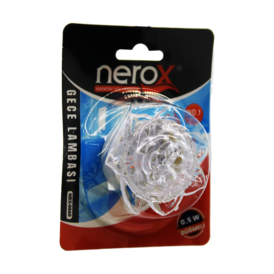 NEROX NRX-0860 ( KRİSTAL ÇİÇEK ) ANAHTARLI GECE LAMBASI 0.5W*240