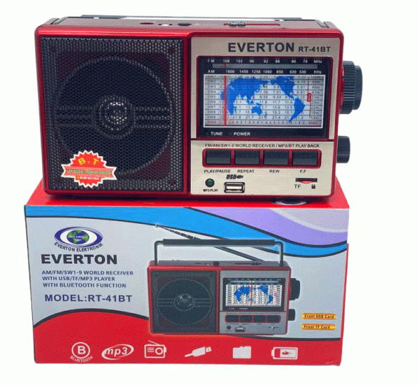EVERTON RT-41BT USB ŞARJLI RADYO BLUETOOTH & MP3 & TF CARD*24