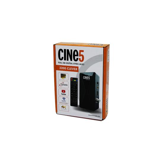 CINE5-2200 CLEVER DİJİTAL UYDU ALICISI FULL HD 1080P ( 4K UHD TV UYUMLU )*60