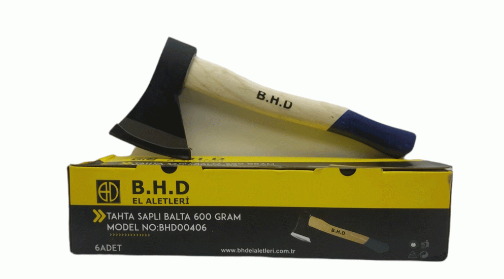 BHD-00406 AHŞAP SAPLI BALTA 600GR*36