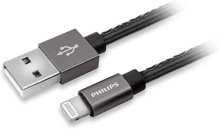 PHILIPS DLC2508B 1.2M LIGHTNING ÖRME MFI USB KABLO