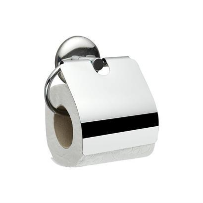 BUFFER® Yapışkanlı Paslanmaz Metal Kapaklı Wc Tuvalet Kağıdı Standı